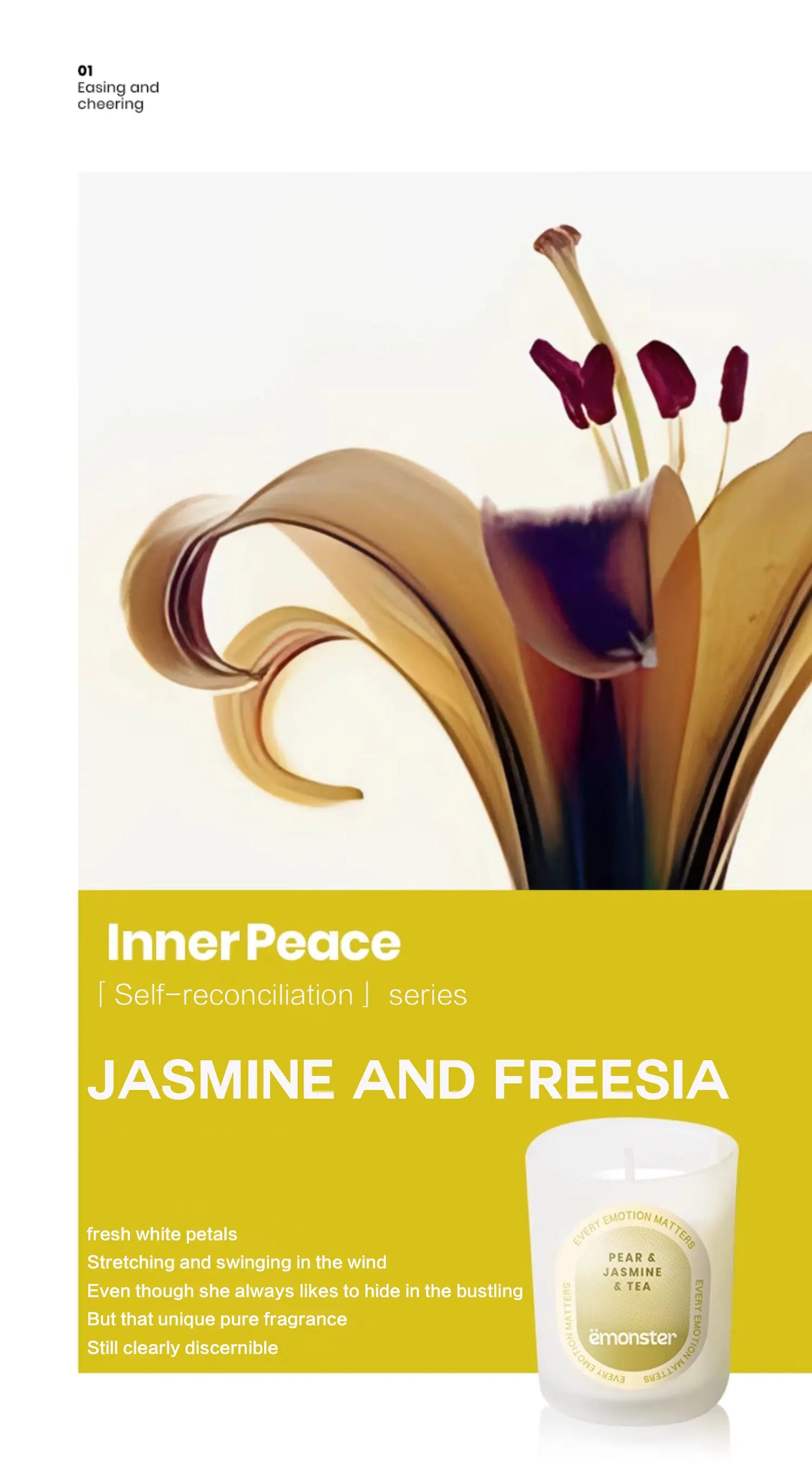 emonster-scented candle-Christmas series-Jasmine to Freesia