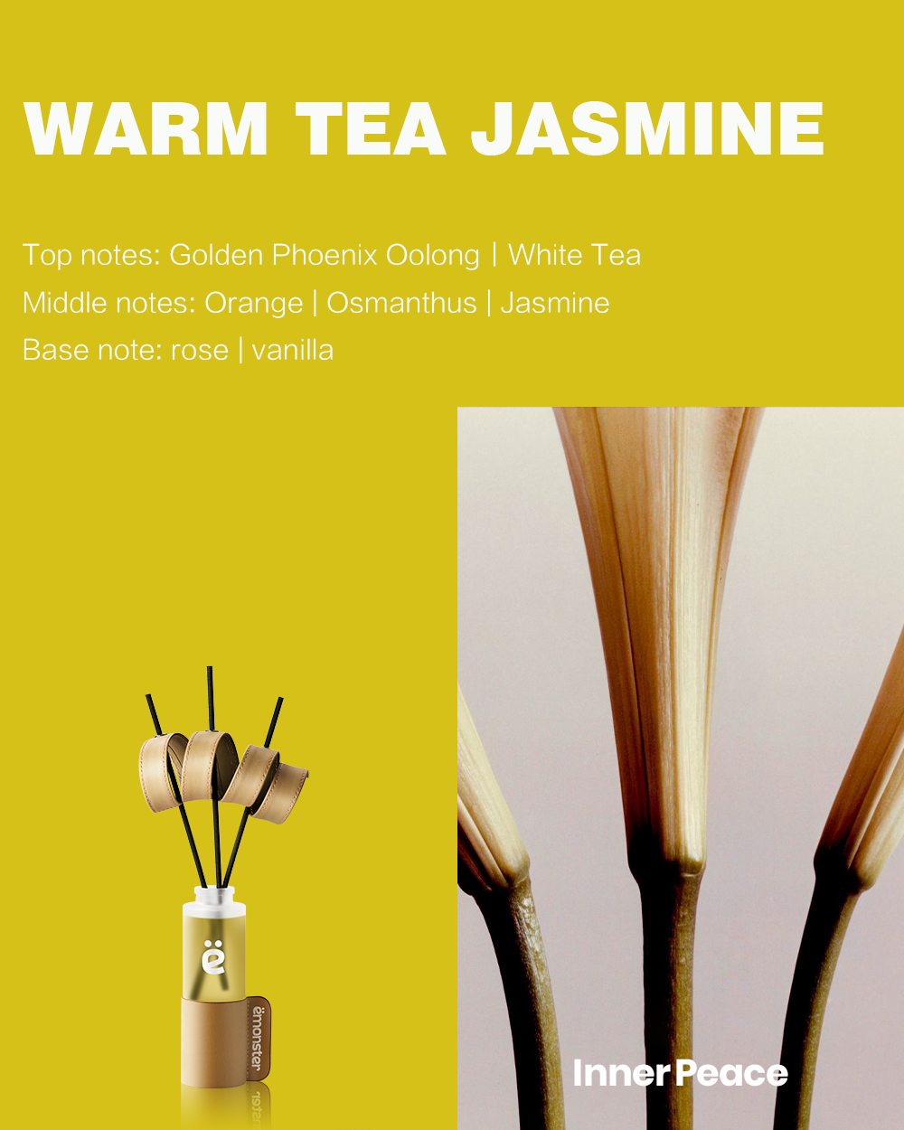 emonster-Fireless Aromatherapy-Warm tea jasmine-
