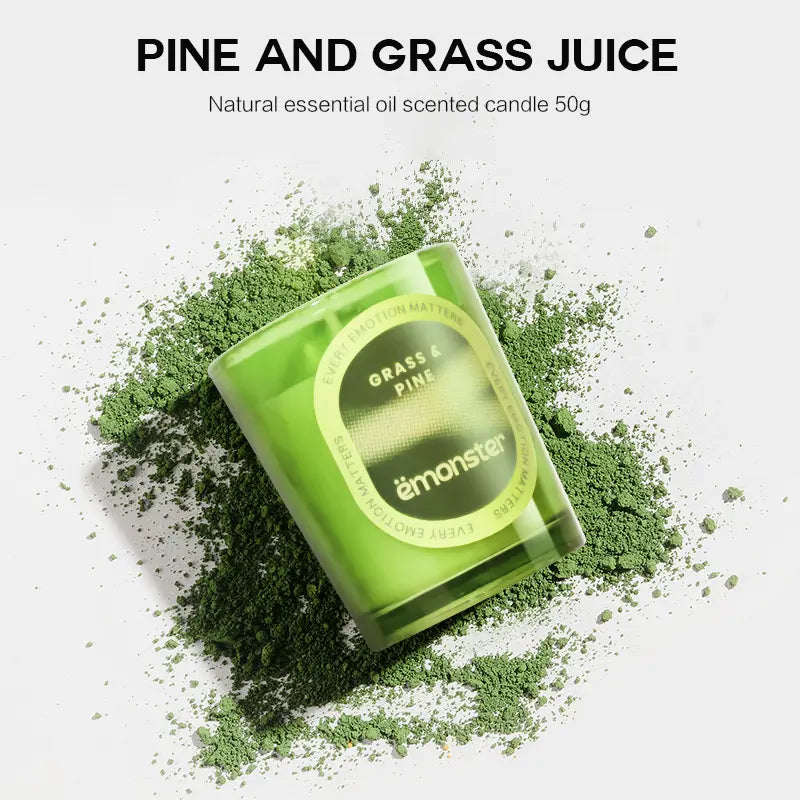 emonster-scented candle-Christmas series-Pine and grass juice